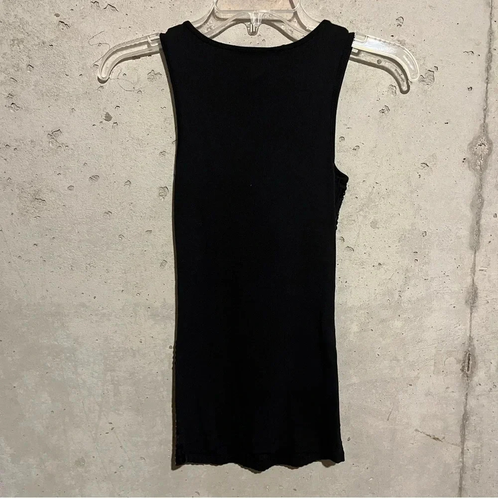 Express Black sequin Tank Top Sexy Women’s Size Small S Stretch - Picture 5 of 8